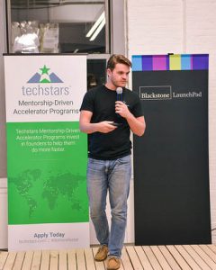 UCF student Joe Sleppy at Techstars in NYC