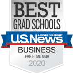 Best Grad Schools Part-Time MBA 2020 badge