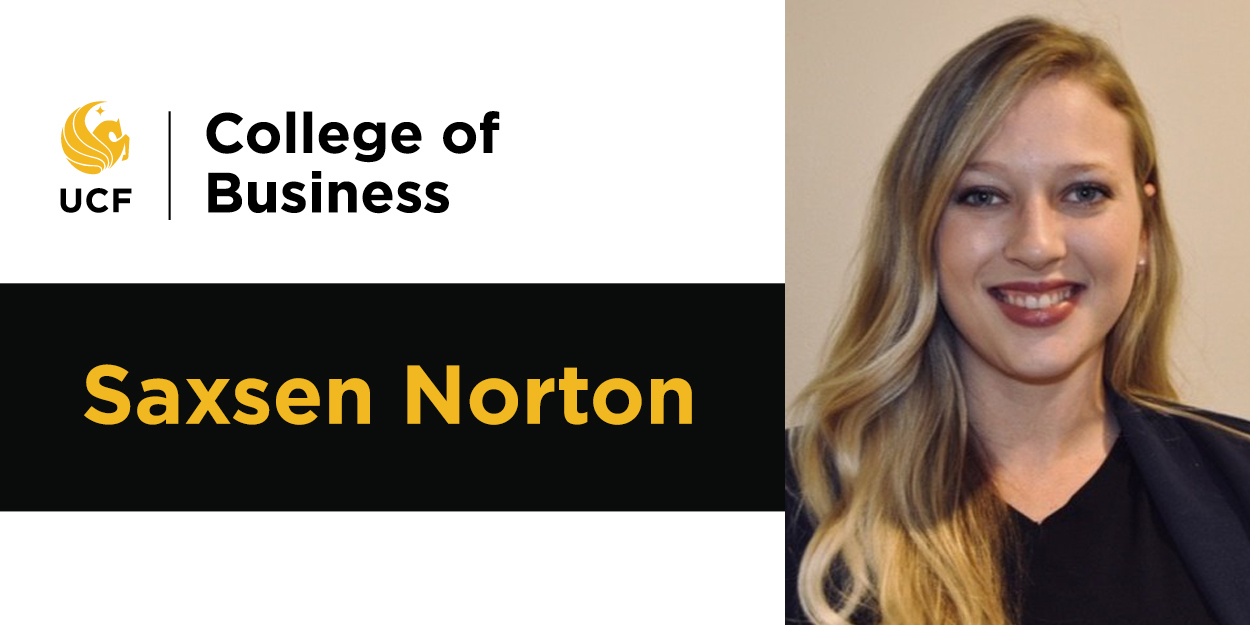 Alumni Spotlight Saxsen Norton College of Business