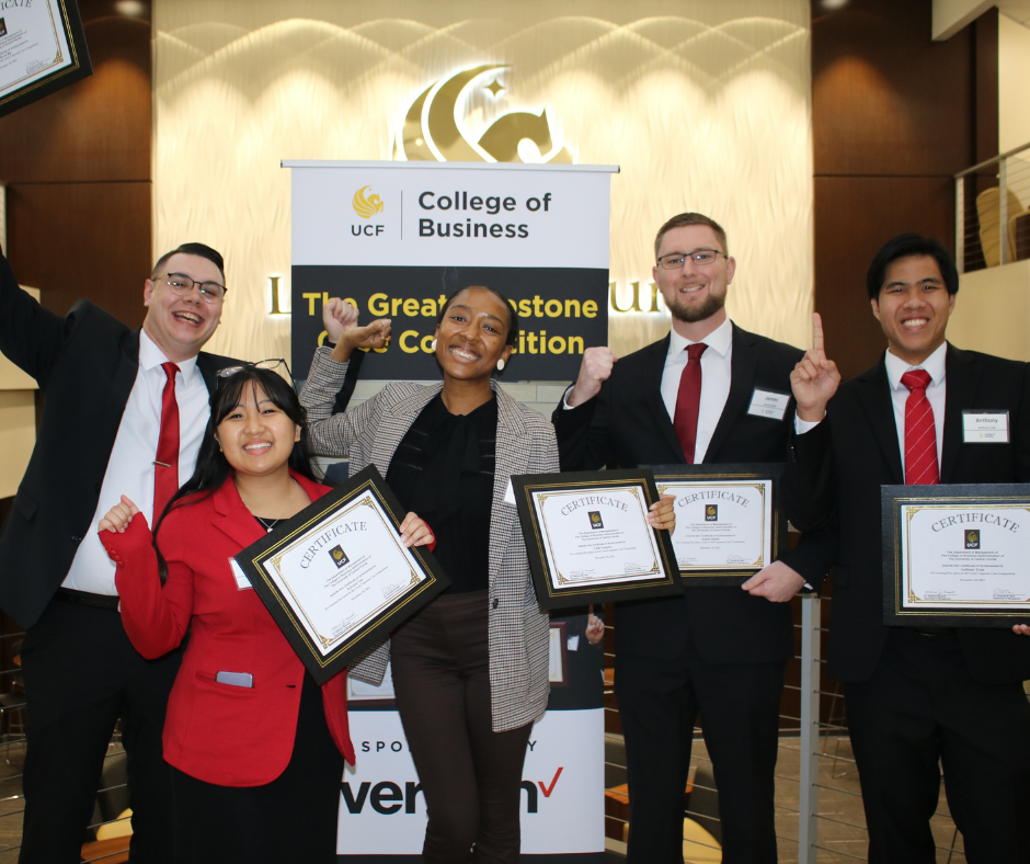 No senioritis for ‘Team Senioritis’ as they win Great Capstone Case Competition presented by Verizon