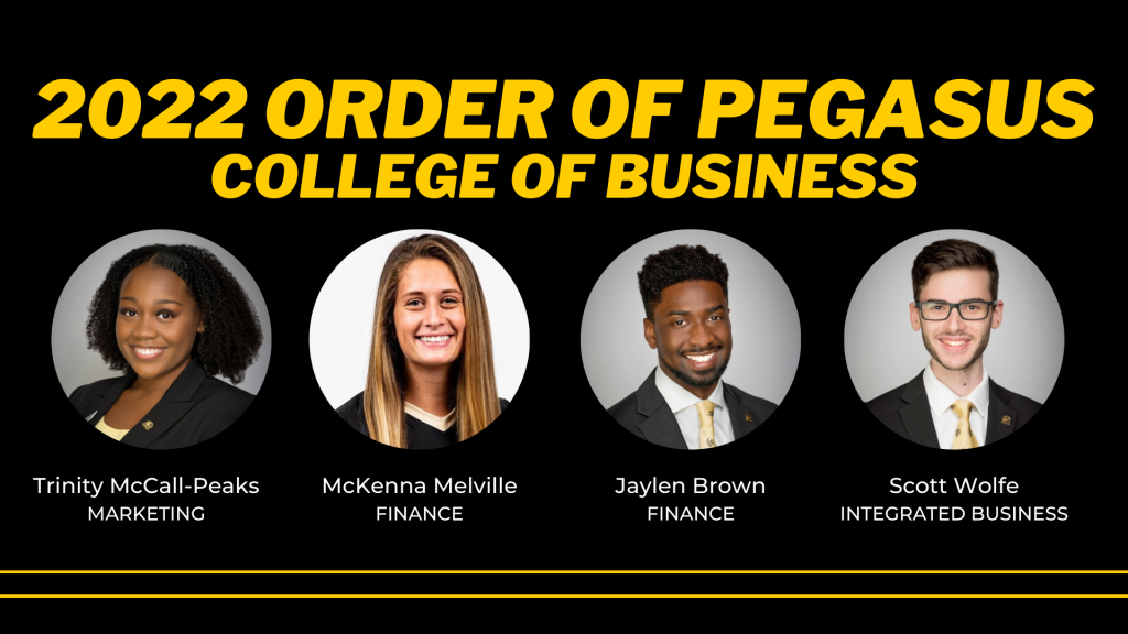 Four College of Business Students Awarded UCF’s Most Prestigious Award: 2022 Order of Pegasus