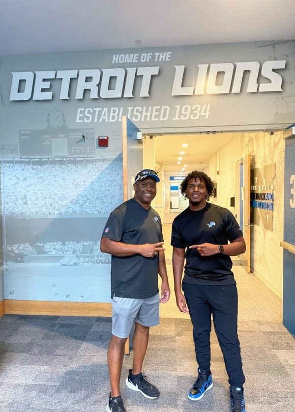 Andre George and Ademi Smith Detroit Lions