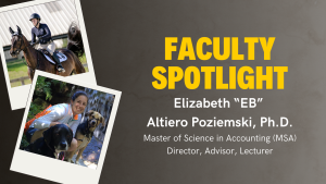 EB Poziemski Faculty Spotlight