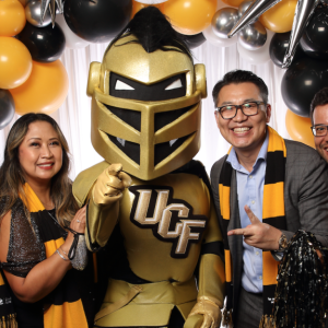 Alumni with Knightro