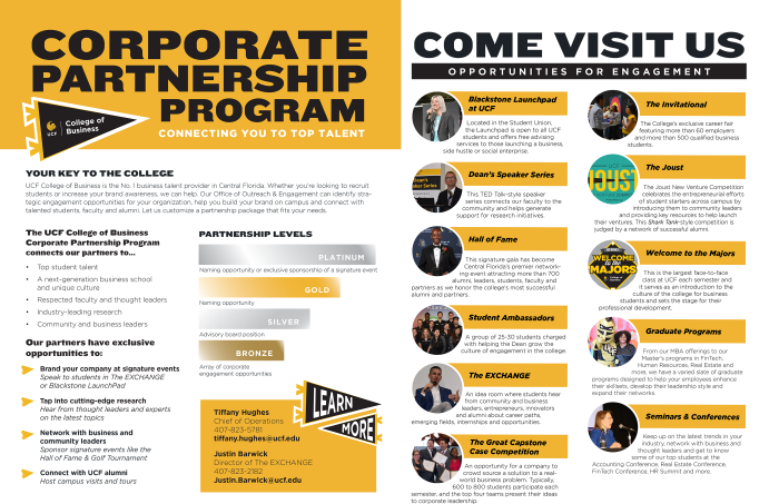 Corp Partnership Program 2-page Graphic