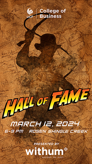 2024 Indiana Jones-Themed Hall of Fame graphic for March 12 event at Rosen Shingle Creek