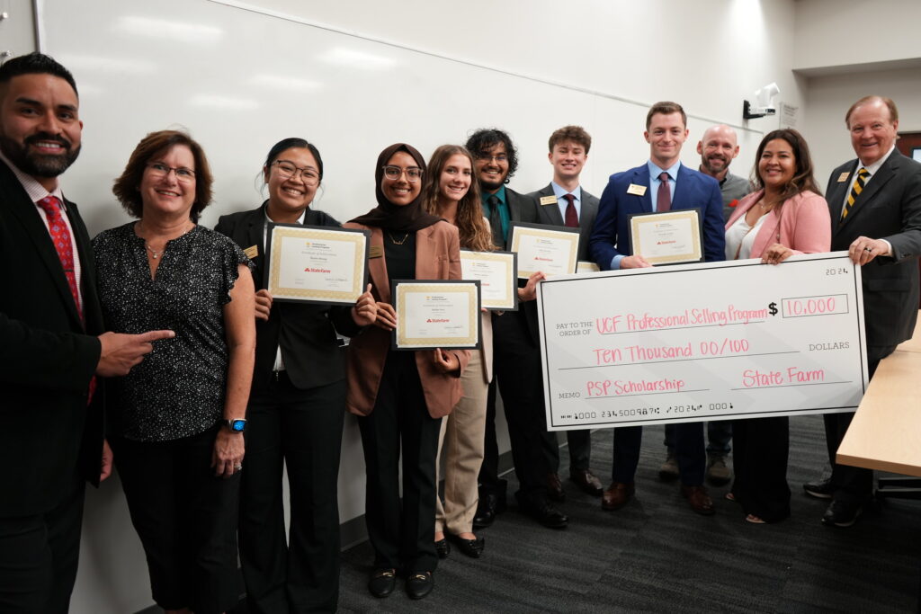 State Farm Renews $10,000 Grant to UCF’s Professional Selling Program Students